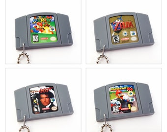Various Nintendo 64 N64 Cartridge Keychain