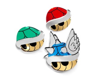 Guscio di Koopa ispirato a Mario - Spilla o magneti