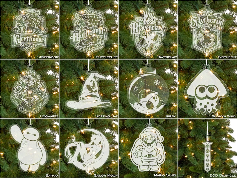 ALL DESIGNS Nerdy Christmas Ornaments Updated Etsy