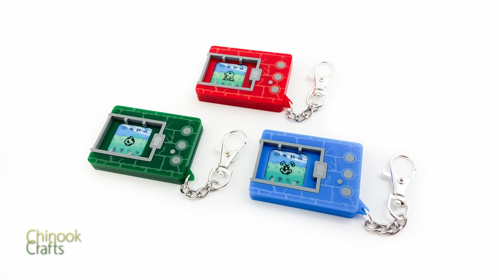 Digimon Virtual Pet Lasercut Keychain - Etsy