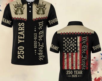 Camisa de golf del 4 de julio, polo del 250 aniversario de EE. UU. para él, regalo del Día de la Independencia para un amante del golf, regalo del Día del Padre 2026 para el esposo
