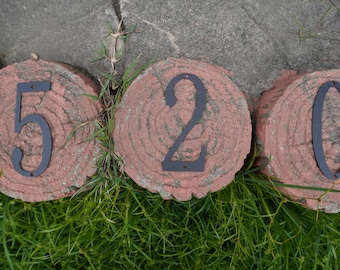 Números e letras de metal de 8 polegadas para endereço, números modernos para caixa de correio, letras para endereço residencial, letras para nome de rua.