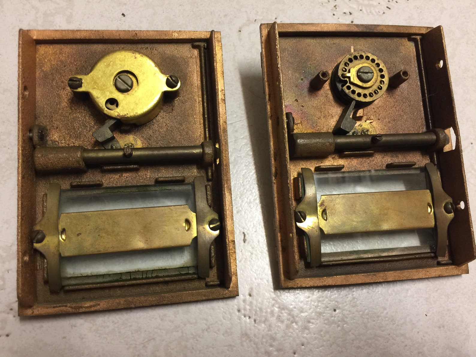 Vintage MAILBOX DOORS Set of 2 Etsy