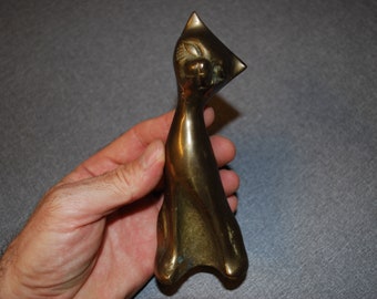 Vintage BRASS CAT