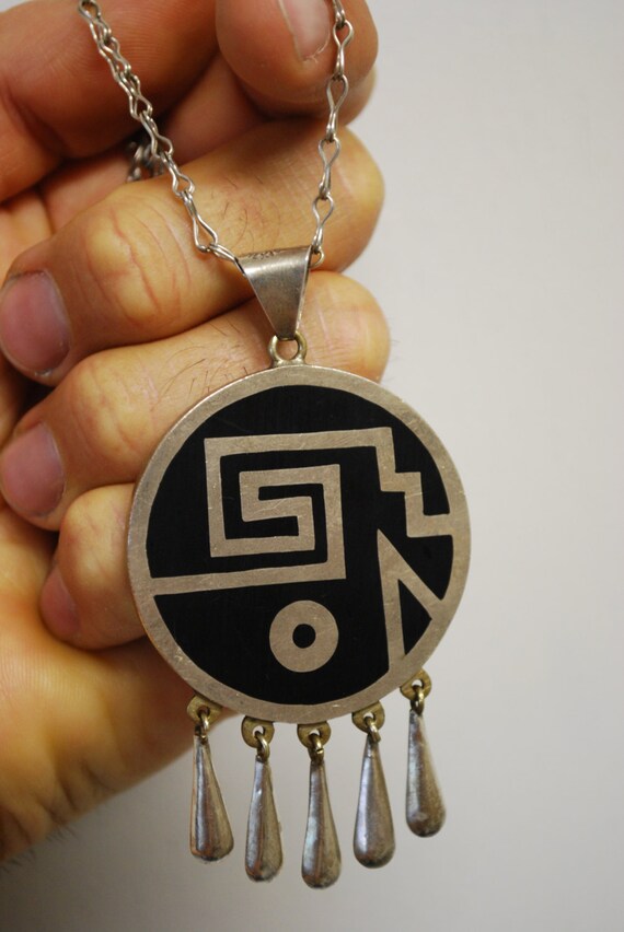 Vintage Native Necklace -  Sterling Silver - image 2