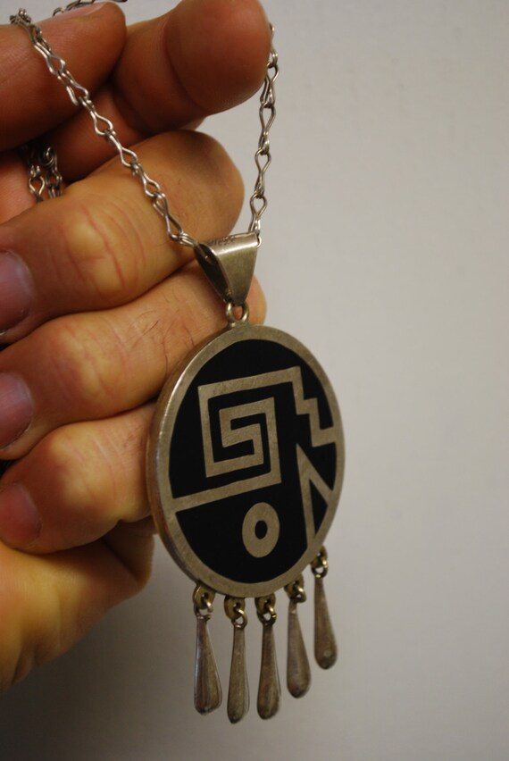 Vintage Native Necklace -  Sterling Silver - image 3