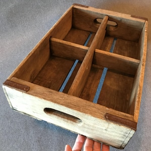 CAISSE Coca Cola vintage en bois avec anses
