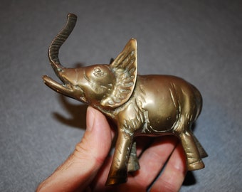 VINTAGE BRASS ELEPHANT