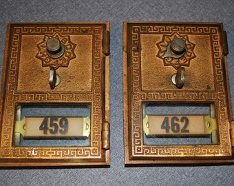 Vintage MAILBOX DOORS - Set of 2