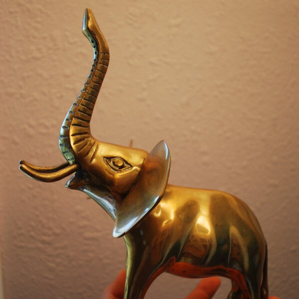 ANTIK MESSING ELEFANT