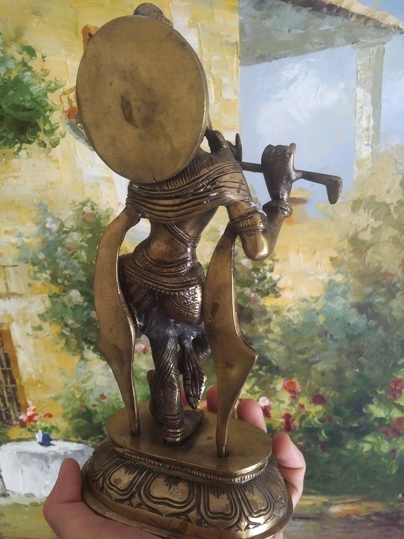 Large BRASS VISHNU STATUE