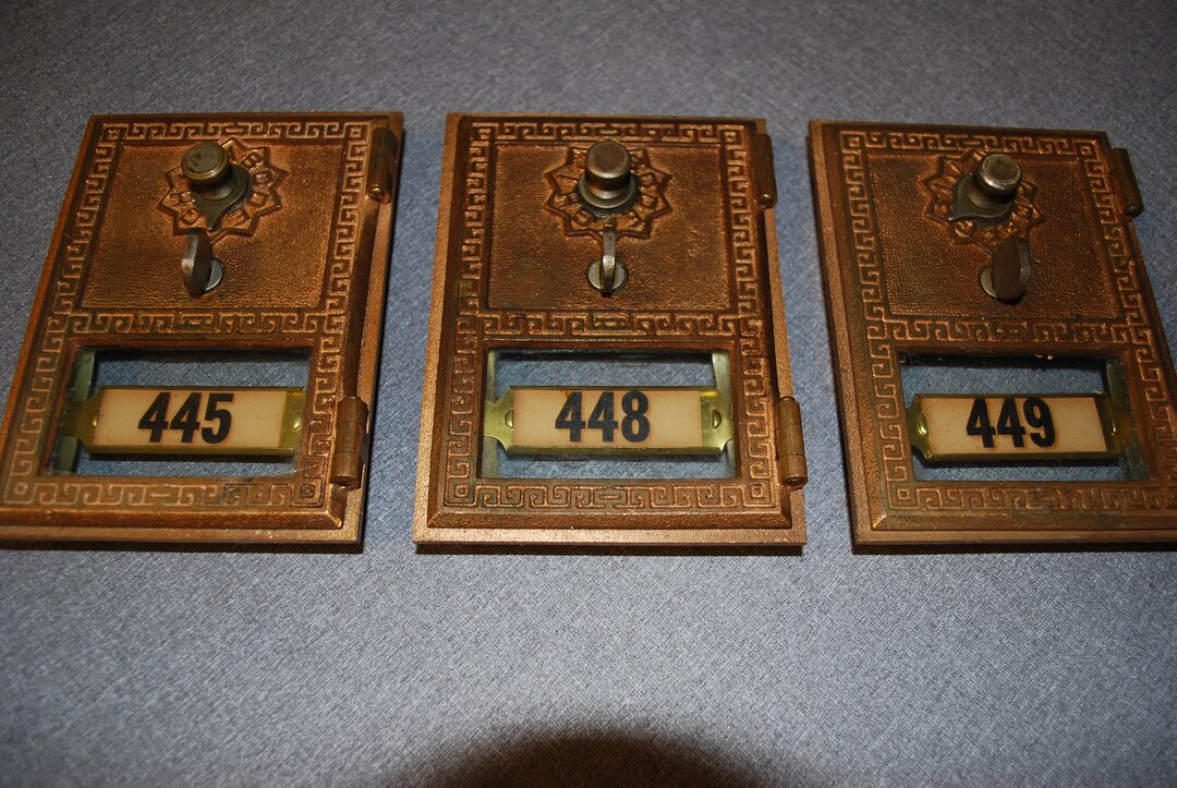 VINTAGE MAILBOX DOORS Set of 3 Etsy