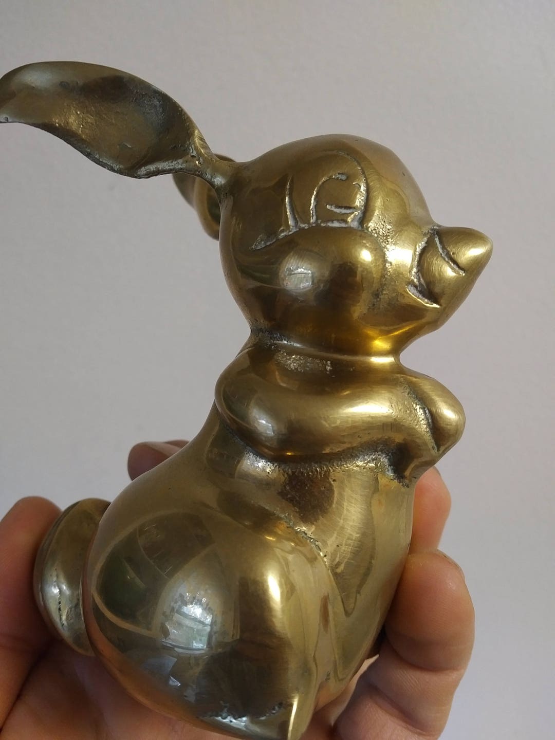 Vintage BRASS RABBIT - Etsy
