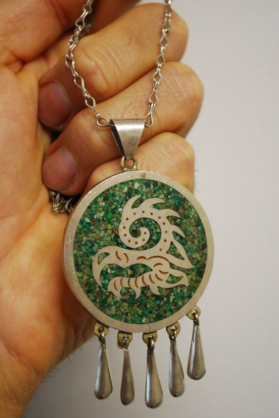 Vintage Native Necklace -  Sterling Silver - image 4