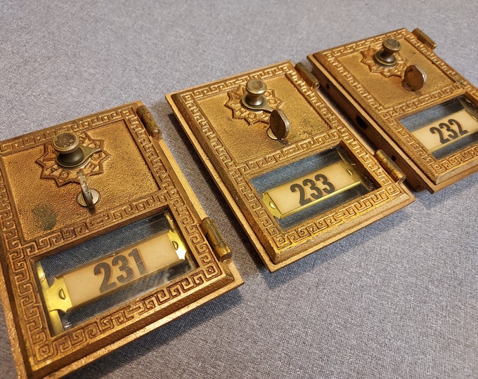 VINTAGE MAILBOX DOORS Set of 3 Etsy