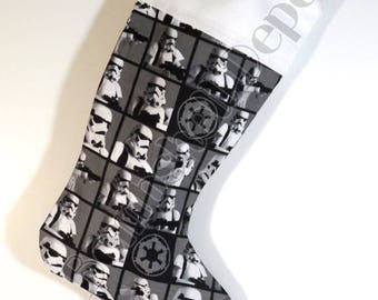 Handmade Storm Trooper Star Wars Fully Lined Christmas Stocking