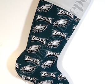 Philadelphia Eagles 2022 Super Bowl Lii Champions Team Colors Christmas Stocking Philadelphia Eagles Christmas Stocking | Etsy