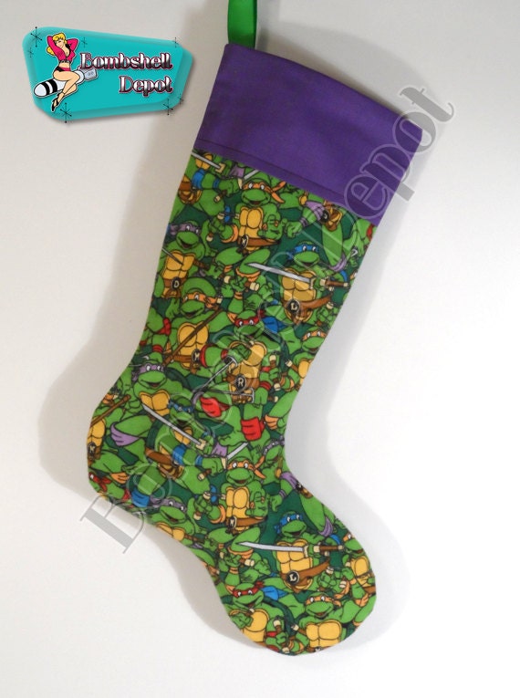 TMNT Teenage Mutant Ninja Turtles Christmas Stocking, Family Christmas  Stocking