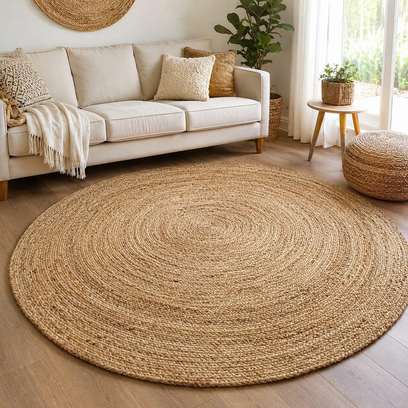 Round Autumn Rug 8 Ft Round Rug Handmade - Etsy