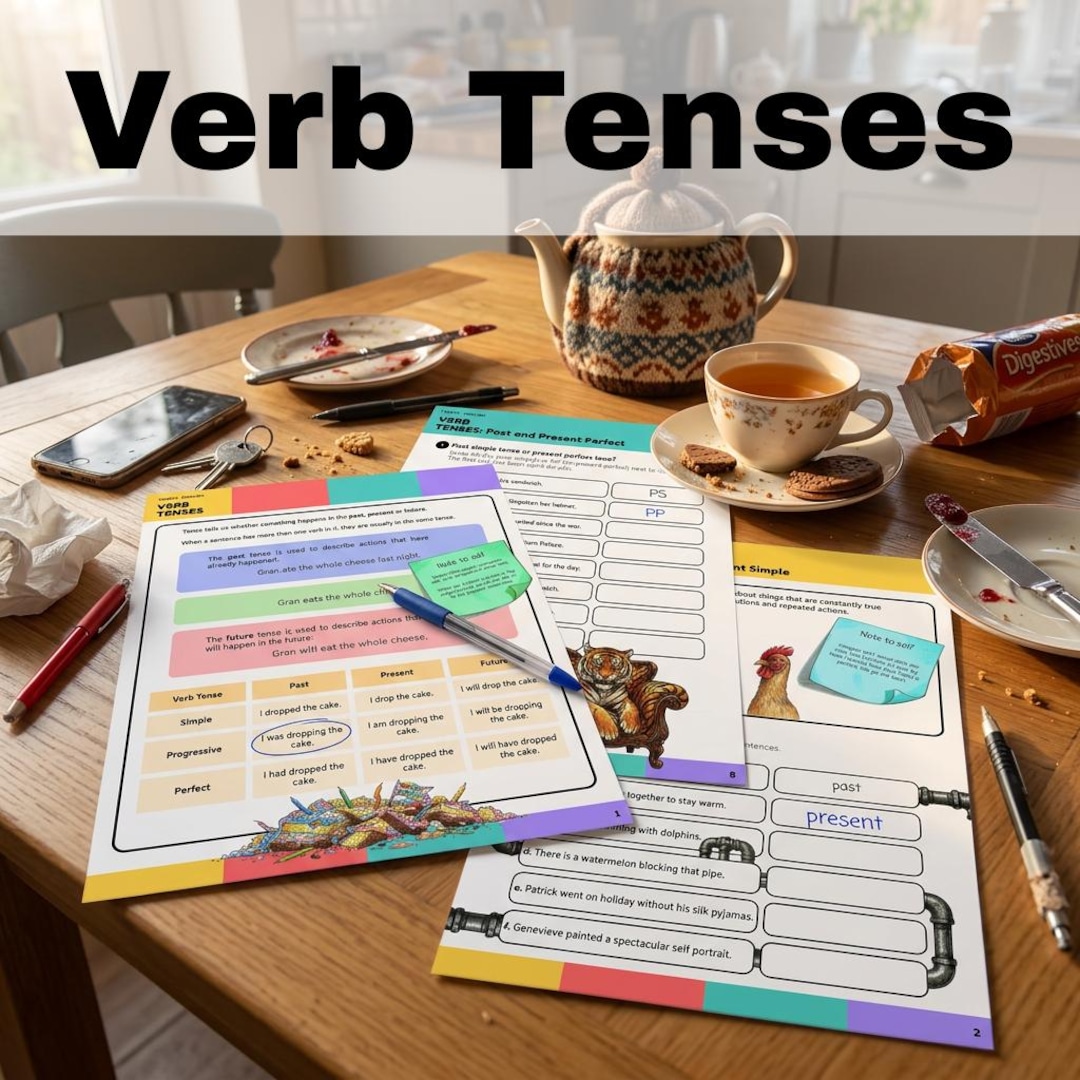 Verb Tenses - Year 6 Grammar Worksheet Pack | UK | Printable PDF for ...