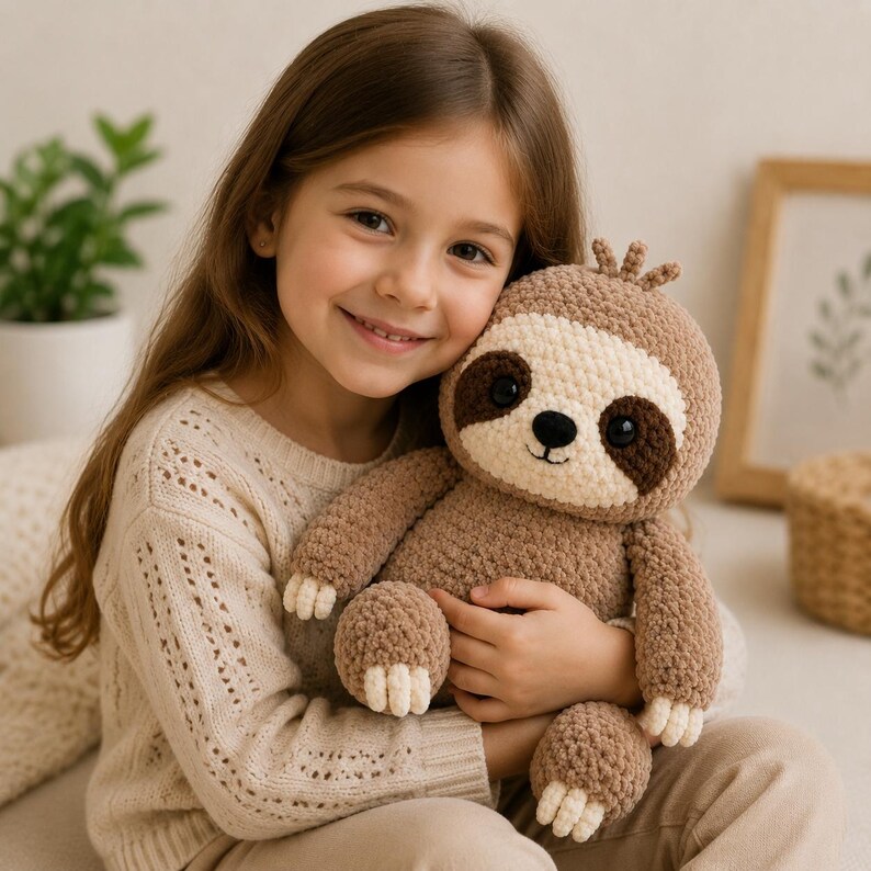 Crochet Sloth Pattern | Amigurumi Sloth Plush PDF | Quick and Easy ...