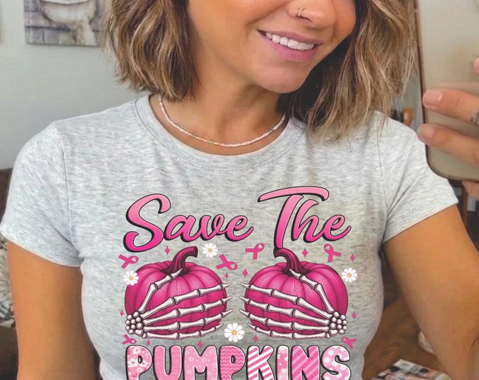 Save The Pumpkins PNG for DTF