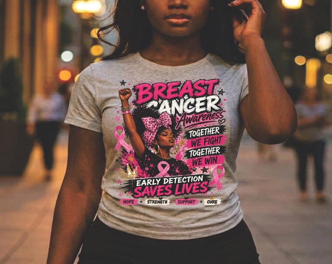 Breast Cancer Awareness PNG for DTF