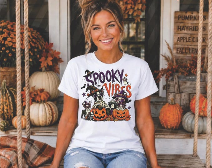 Spooky Vibes PNG for DTF printing