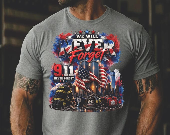 911 25 years PNG for DTF printing