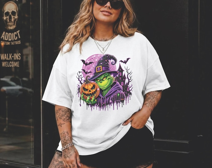 Halloween Grinch PNG for DTF printing