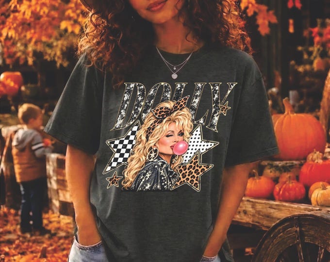Dolly Star PNG for DTF printing