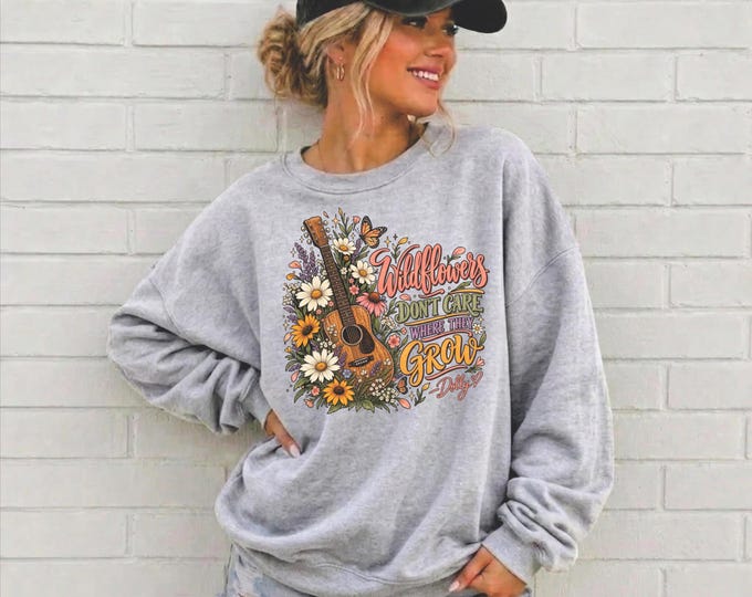 Dolly Wildflowers PNG for DTF printing