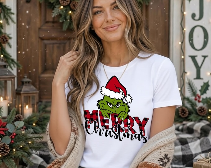 Merry Christmas Grinch PNG – DTF Printing Design