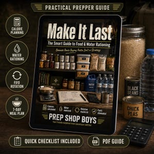 Food and Water Rationing Guide, Stockpile Rotation and 7 Day Meal Plan