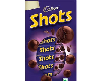 Cadbury Dairy Milk Shots Czekoladowe Kulki Opakowanie Kartonowe (58 x 3,6 g) 208,8 g