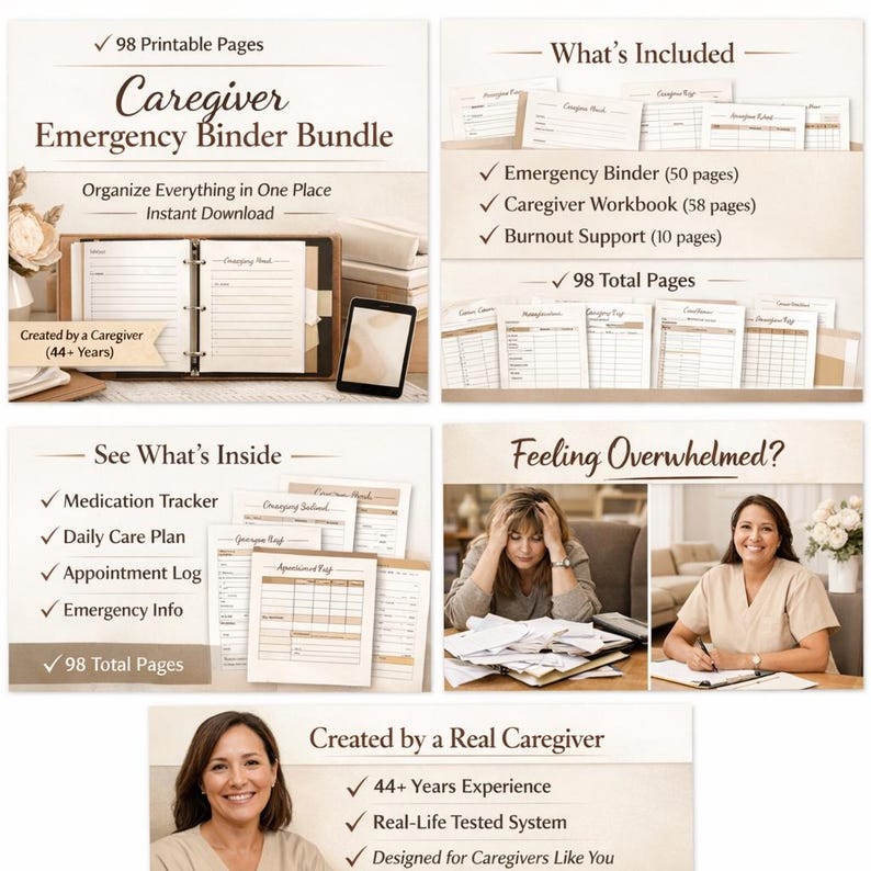 CareNest Living Caregiver Bundle 98 pages image 5