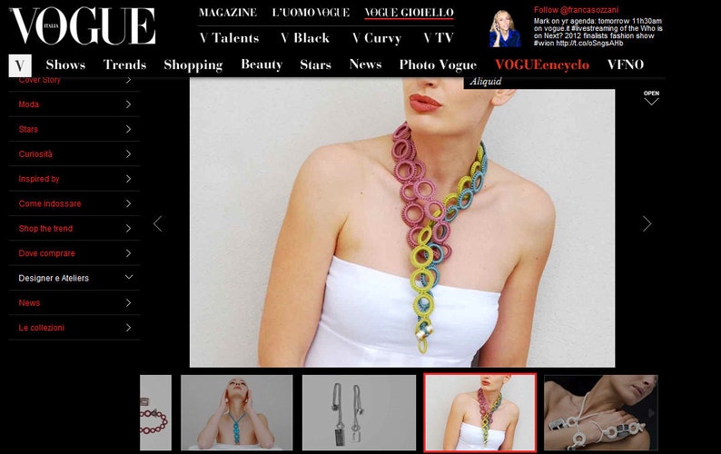 Bib Crochet necklace Fiber necklace Pastel colors necklace Crochet jewelry Dusk blue Cream Olive Fashion jewelry image 4