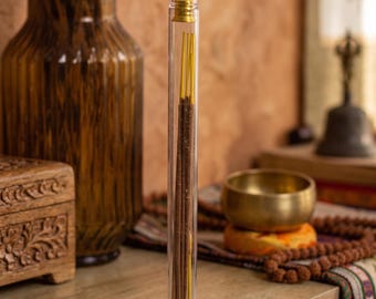 Minimalist Glass Incense Holder Tube for Aroma Sticks