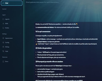 OpenClaw Ocean Deep Dashboard-tema | Anpassat ClawdBot-gränssnitt | Animerade cyanblå ramar | 4K undervattensbakgrund ingår