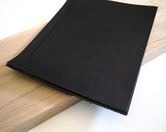 Pflanzlich gegerbtes Leder | Sumi Schwarz Lederreste zum Basteln, Japan