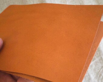 Vegetable Tanned Leather Pieces | Brown Leather Scraps for Crafting, Japan