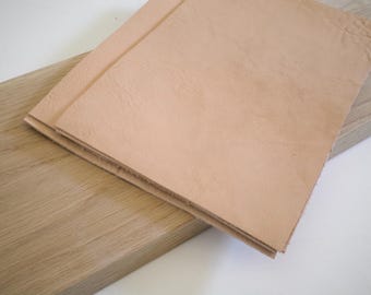 Pflanzlich gegerbtes Leder | Natürliche ungefärbte Lederreste zum Basteln