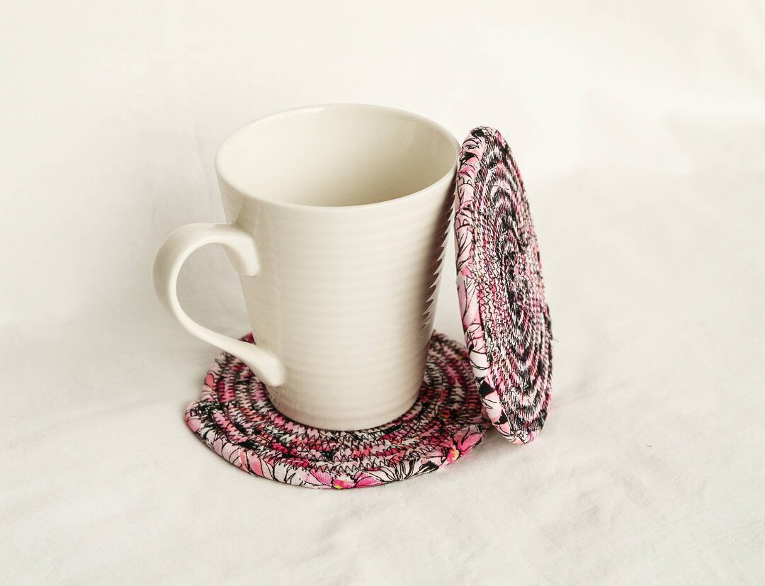 Clothesline Coasters Coasters Coiled Coasters Scrappy Etsy