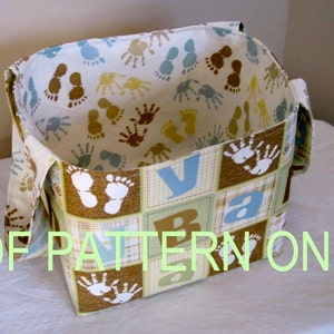 PDF Sewing Pattern, Diaper Caddy Sewing Pattern, Basket Sewing Pattern, Home Decor Basket, INSTANT Download