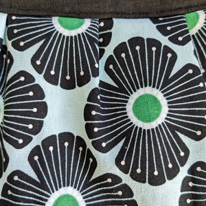 Buttercup Zipper Clutch Bag Purse, Pouch, Cosmetic Bag, Makeup Bag, Clutch, Buttercup Bag, Wristlet, zipper bag, black, green, flower damask image 4