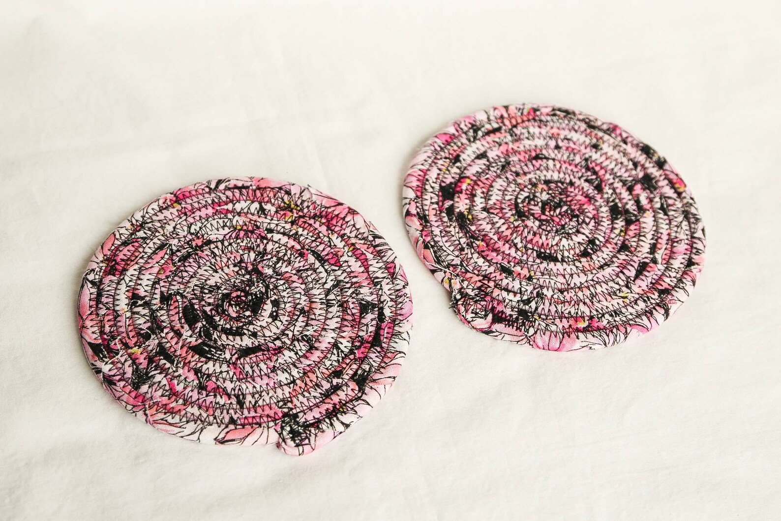 Clothesline Coasters Coasters Coiled Coasters Scrappy Etsy