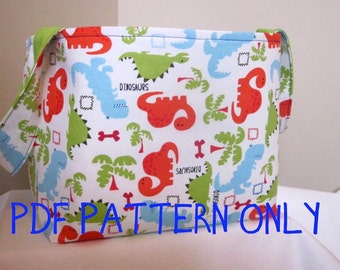 PDF Sewing Pattern / Fabric Diaper Caddy Sewing Pattern / Fabric Storage Basket Sewing Pattern, INSTANT Download