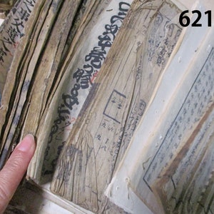 Overstock Sale 500g 1.1lb plus JUNK Antique Japanese WASHI book pages Paper Ephemera scrap Pack P621