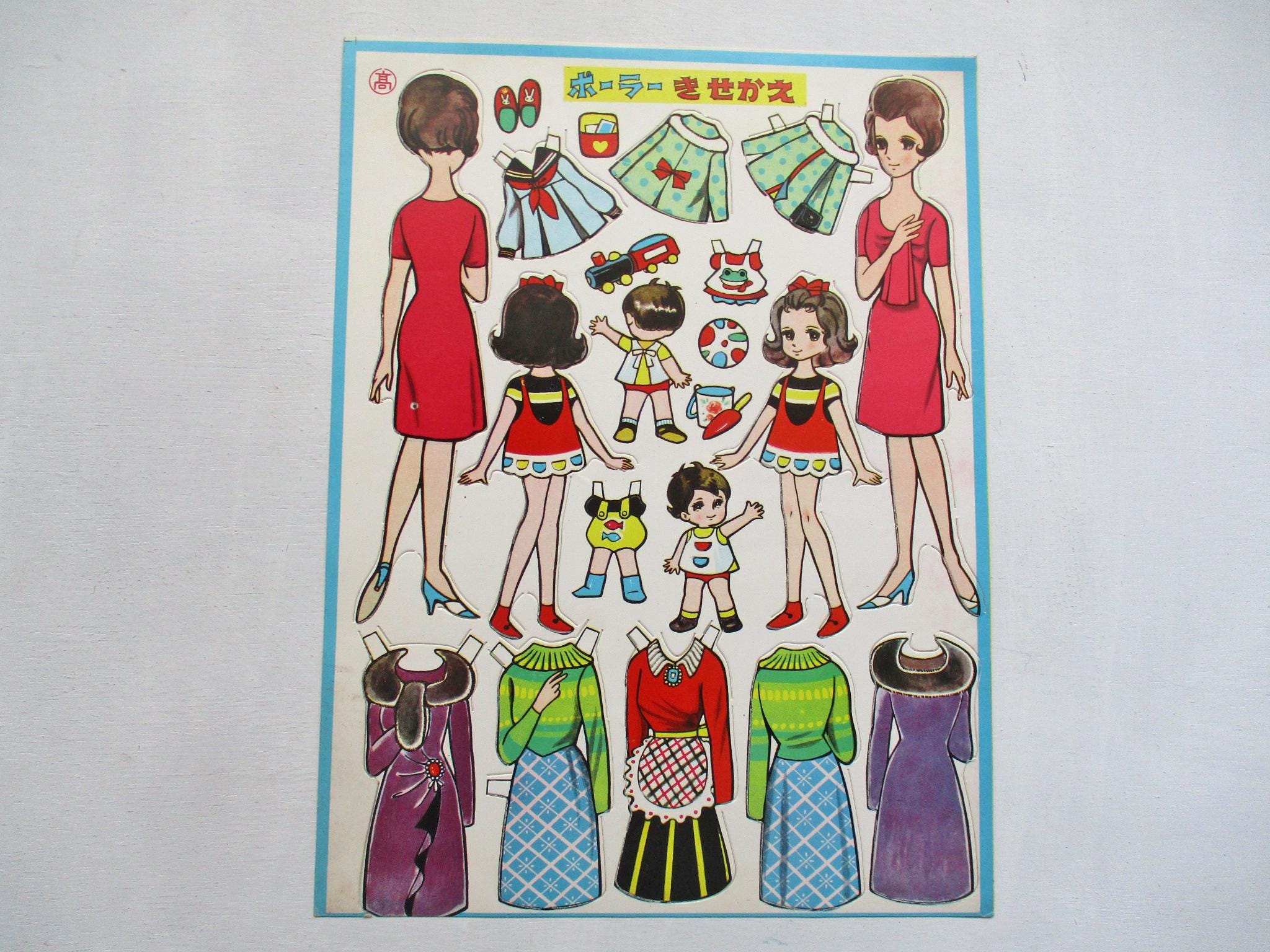 1960年代のビンテージ紙製着せ替え人形 - Etsy 日本