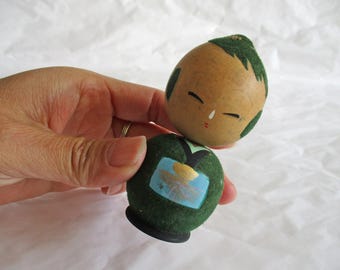 Poupée en bois japonaise - kokeshi vintage